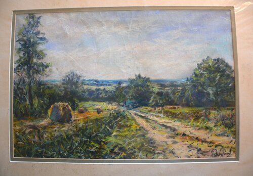 27. French Chemin in the Creuse. Pastels. von Peter Wood, Werk auf Papier kaufen auf Singulart