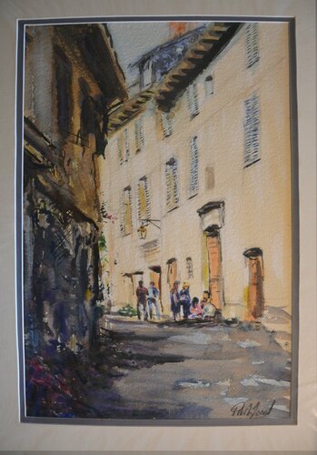 37. Aveyron Street. Watercolour. by Peter Wood, 종이 for Sale on Singulart