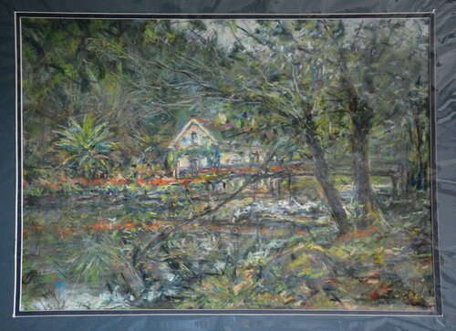 44. Sedelle mill. Pastel. von Peter Wood, Werk auf Papier kaufen auf Singulart