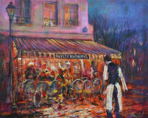 Secrets 9 2022 Au petite Montmartre von Peter Wood, Malerei kaufen auf Singulart