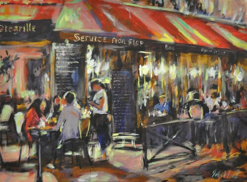 2022 2 acrylic demo 4 cafe 16 x 12 Peter Wood