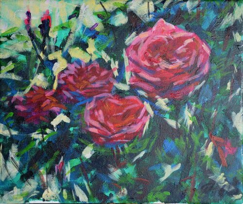 Pinjk Roses von Peter Wood, Malerei kaufen auf Singulart