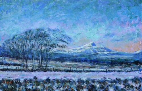 2022 1 Scottish freeze 30 x 46 par Peter Wood, Peinture en vente sur Singulart