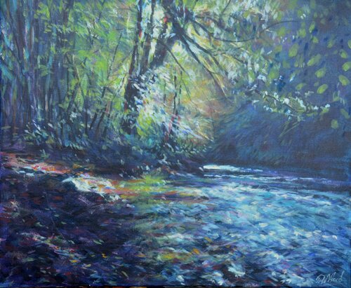 2022 1 Sparkling sunlight 20 x 24 van Peter Wood, Schilderij te koop op Singulart