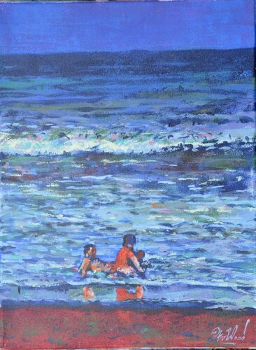 Bathing von Peter Wood, Malerei kaufen auf Singulart