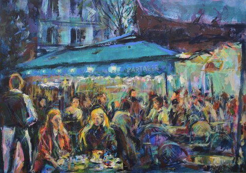 A chance to relax di Peter Wood, Pittura in vendita su Singulart