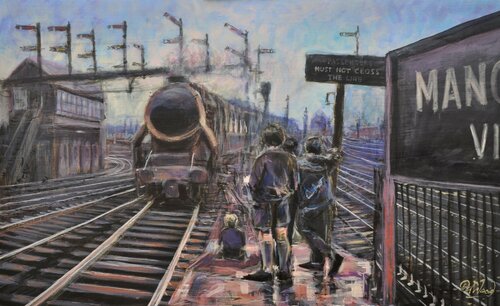 Gateway to London by Peter Wood, 회화 for Sale on Singulart