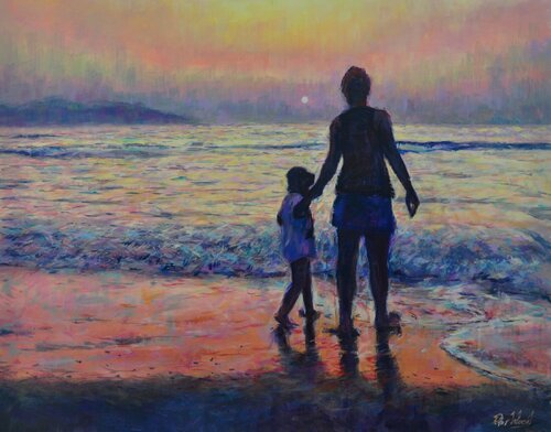 Sunset memories di Peter Wood, Pittura in vendita su Singulart