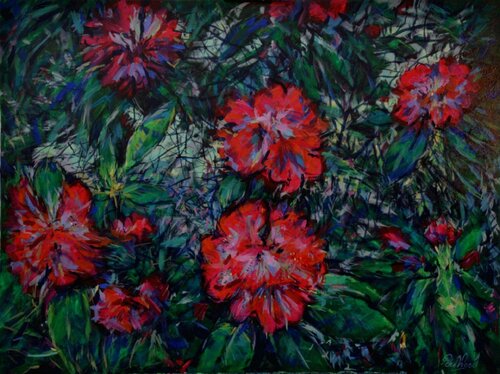 Rhododendrons 7 von Peter Wood, Malerei kaufen auf Singulart