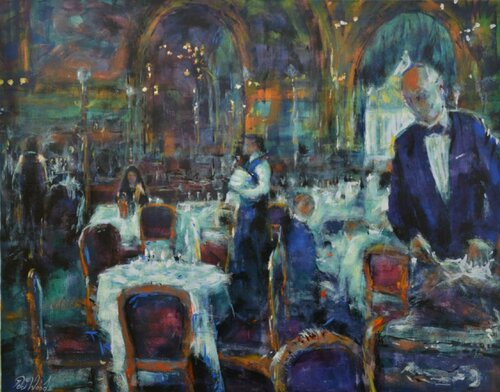 Secrets 2 - Le Train Bleu von Peter Wood, Malerei kaufen auf Singulart