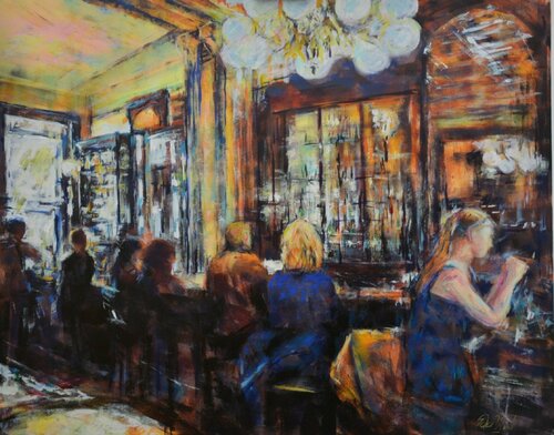 Secrets 3 2020 Bar in Vienna de Peter Wood, Pintura a la venta en Singulart
