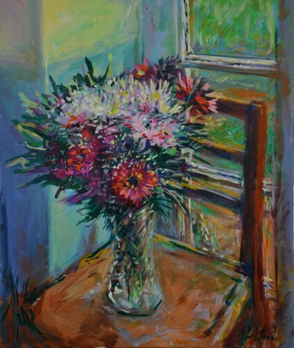 Christmas flowers von Peter Wood, Malerei kaufen auf Singulart