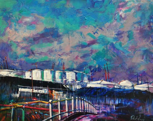Immingham refinery von Peter Wood, Malerei kaufen auf Singulart