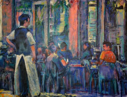 Secrets 8 - 2020 / 21 - Perfect timing. by Peter Wood, Painting for Sale on Singulart