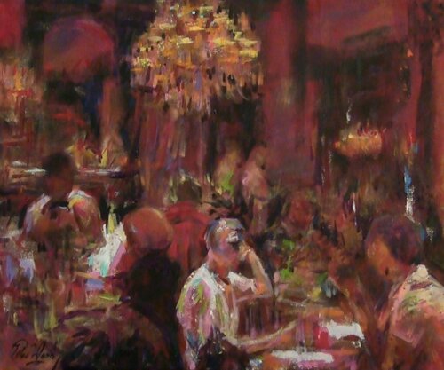 Secrets 19 - 2020 / 21 The return visit  . di Peter Wood, Pittura in vendita su Singulart