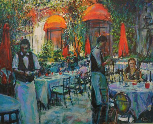 Secrets 20 - 2020 / 21 - "The cafe terrace" Peter Wood