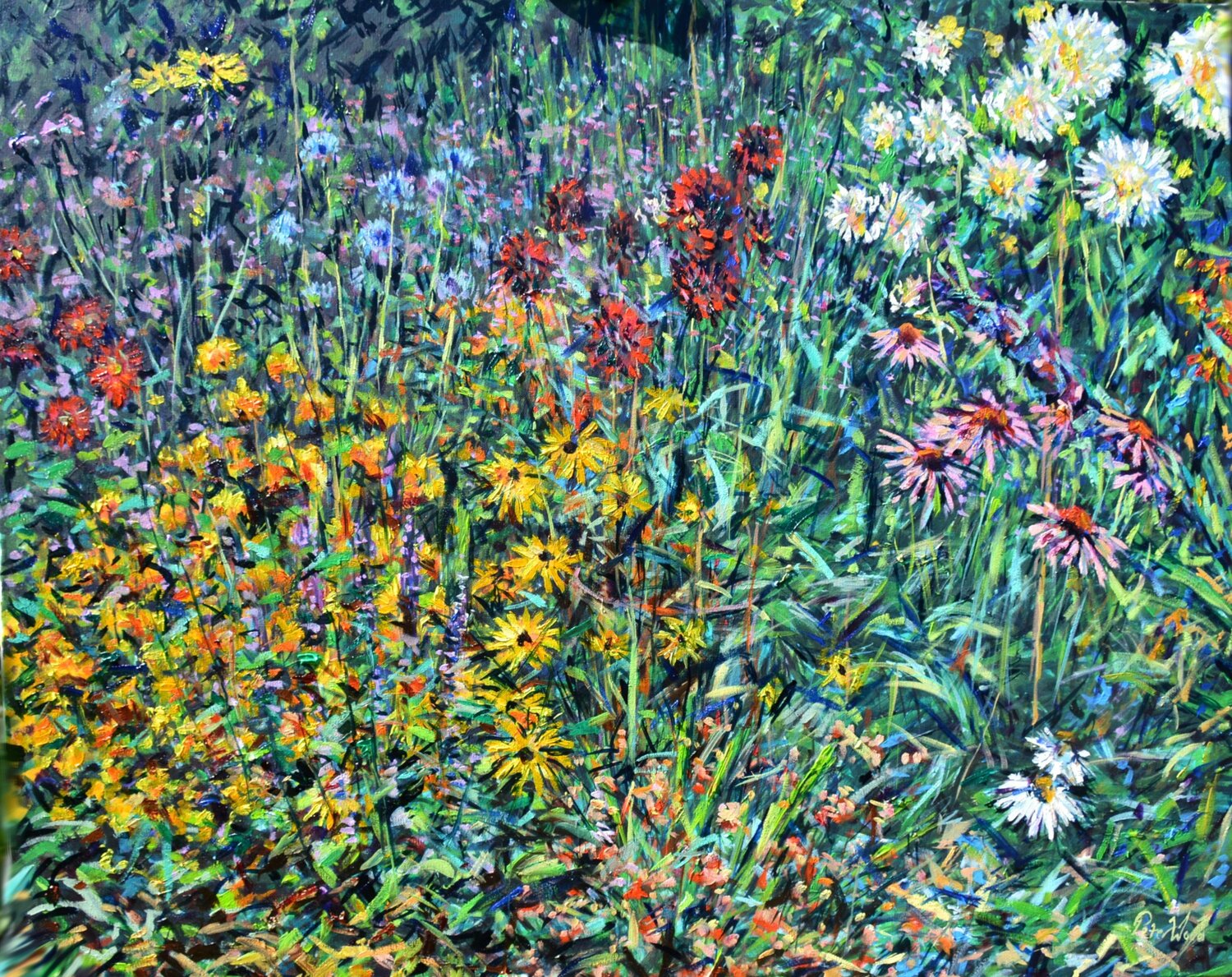 Judith's garden - En plein air Peter Wood