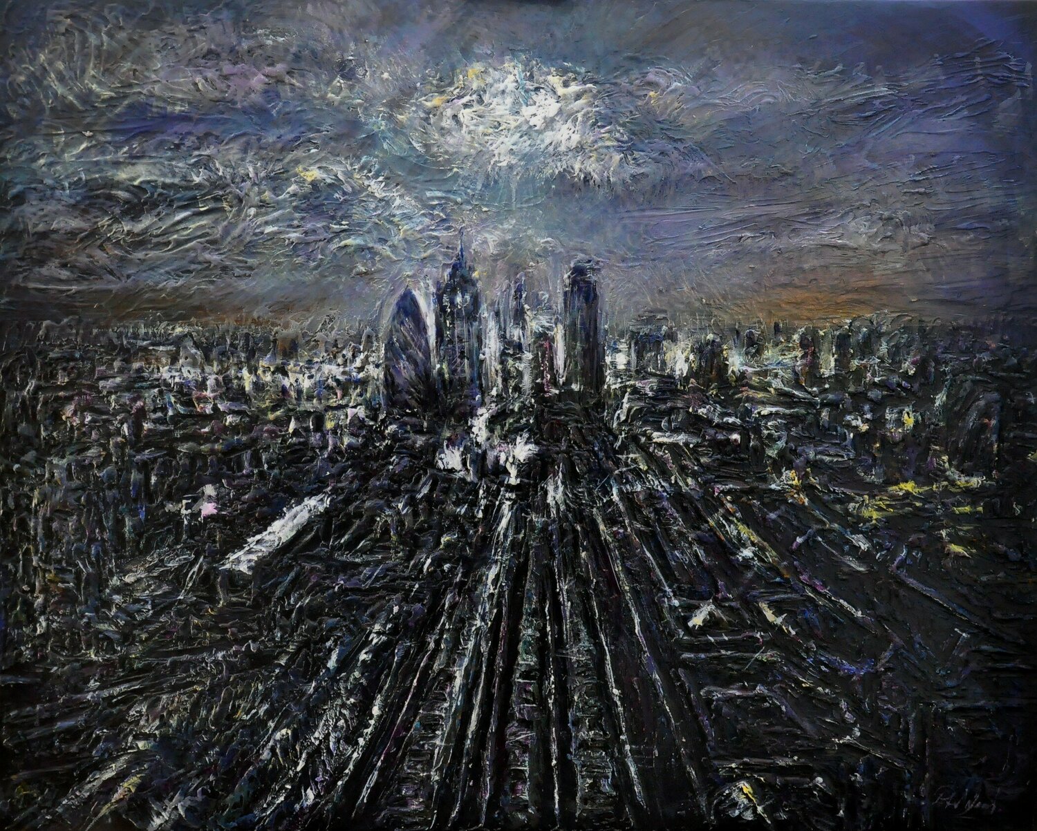 Last light over London Peter Wood