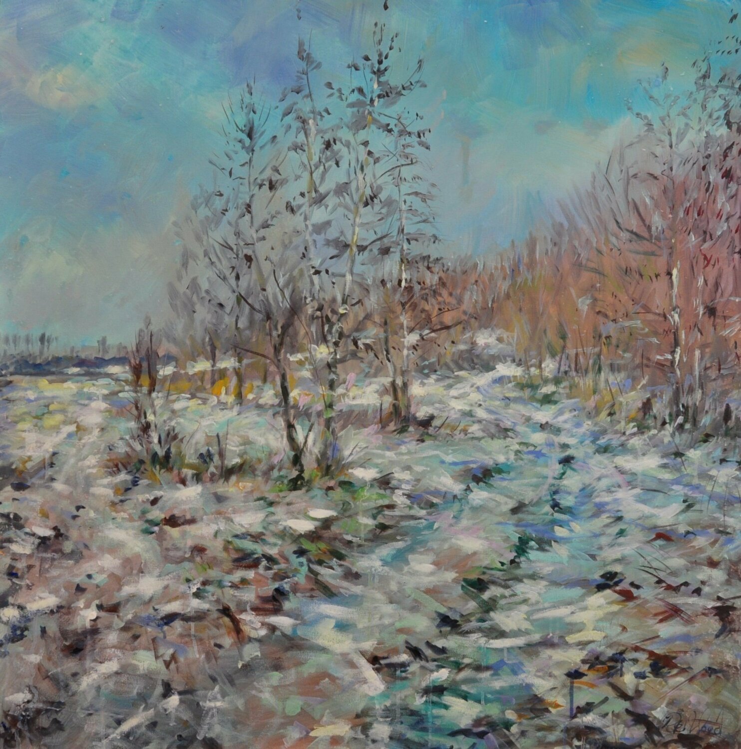 Snow near Elsham Peter Wood