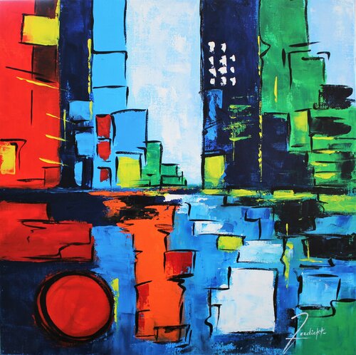 Ambiance Urbaine IV by Edith Verdickt, Painting for Sale on Singulart