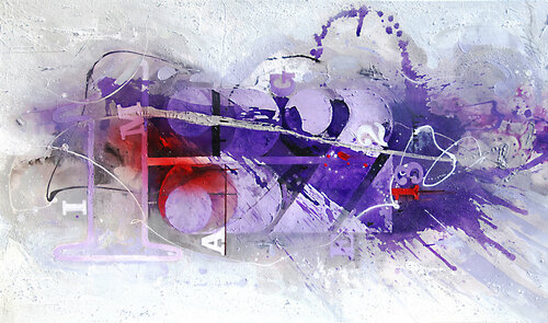 Purple Spray - Image #132 di Cliff Kearns, Pittura in vendita su Singulart