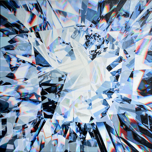 Diamond Crystal Study by Cliff Kearns, Painting for Sale on Singulart