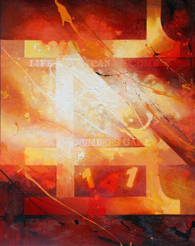 Image #141 - Life Can Become a Numbers Game di Cliff Kearns, Pittura in vendita su Singulart