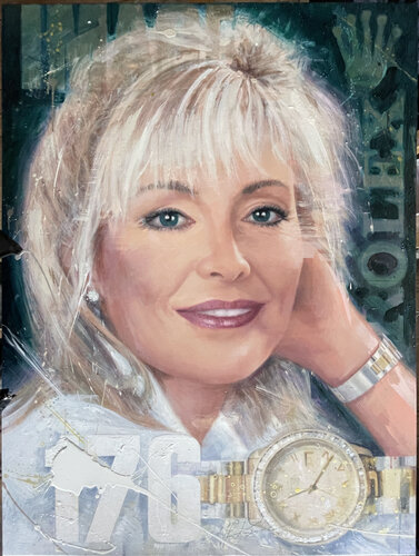 Lorna & Rolex van Cliff Kearns, Schilderij te koop op Singulart