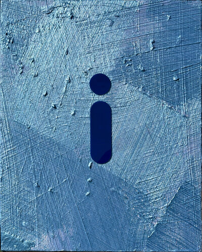 BLUE 'i' on BLUE #277 par Cliff Kearns, Peinture en vente sur Singulart