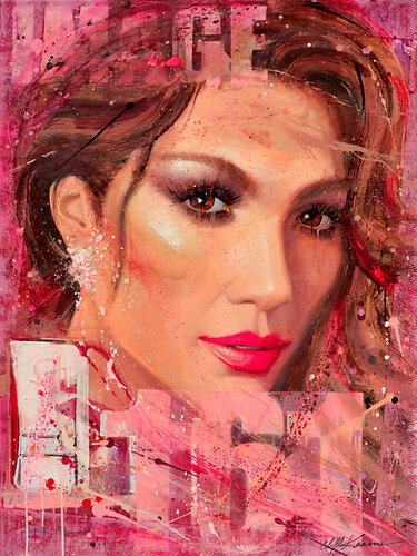 IMAGE #161 - JLo & L'Oreal di Cliff Kearns, Pittura in vendita su Singulart