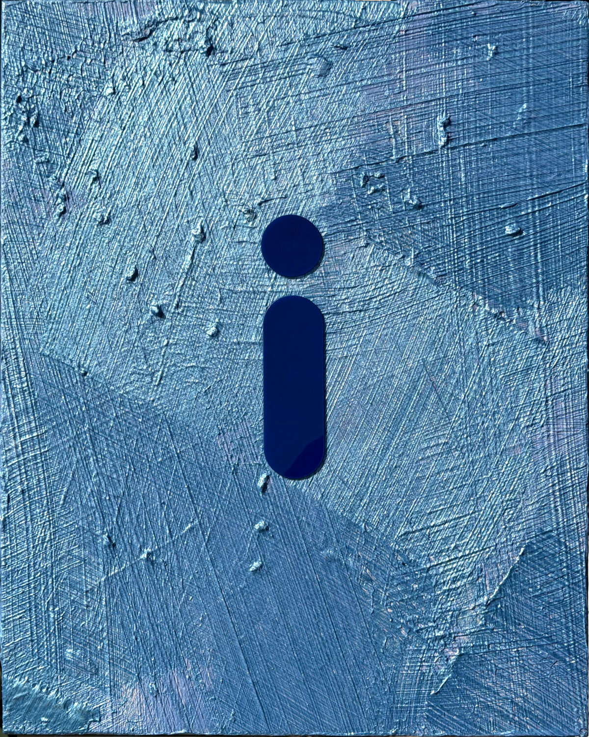 BLUE 'i' on BLUE #277 Cliff Kearns Peinture originale à vendre