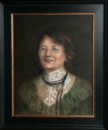 Lady in green di Natascha Göbel, Pittura in vendita su Singulart
