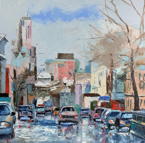 New York. Brooklyn par Vita Schagen, Peinture en vente sur Singulart