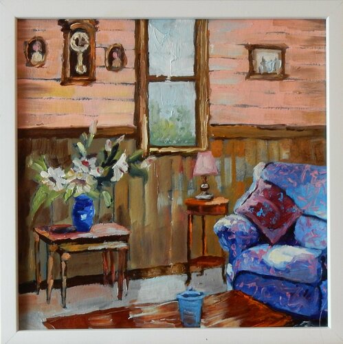 Room interior with a chair. Vita Schagen