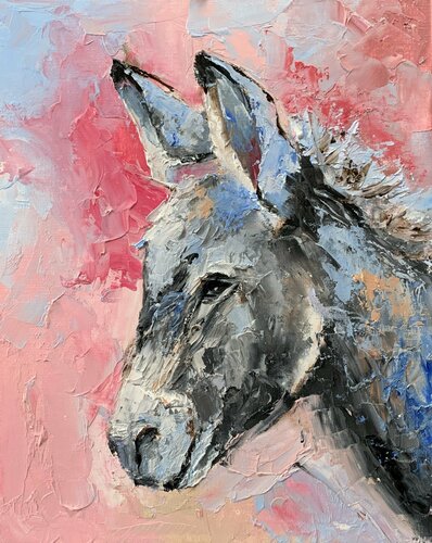 Little donkey. par Vita Schagen, Peinture en vente sur Singulart
