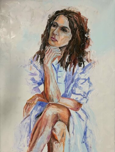 In her dreams. di Vita Schagen, Pittura in vendita su Singulart