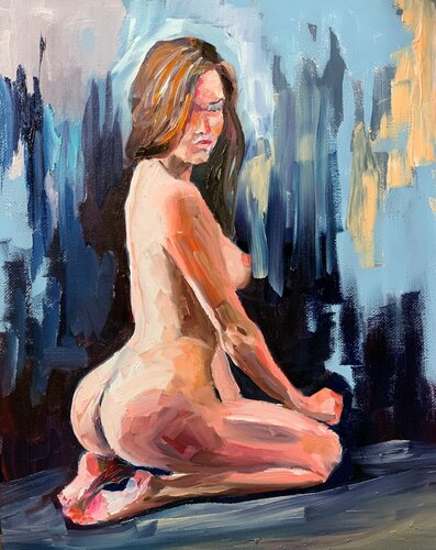 Woman figure. by Vita Schagen, Painting for Sale on Singulart