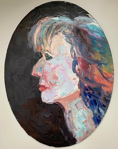 Abstract woman portrait. di Vita Schagen, Pittura in vendita su Singulart