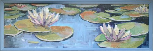 Water lillies pond. Landscape. Vita Schagen