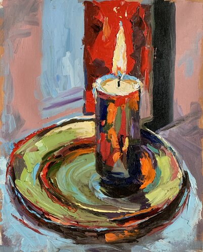 Candle. von Vita Schagen, Malerei kaufen auf Singulart