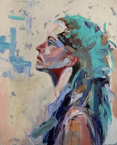 Female's portrait. di Vita Schagen, Pittura in vendita su Singulart