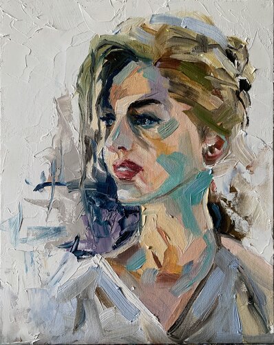 Woman, portrait. par Vita Schagen, Peinture en vente sur Singulart