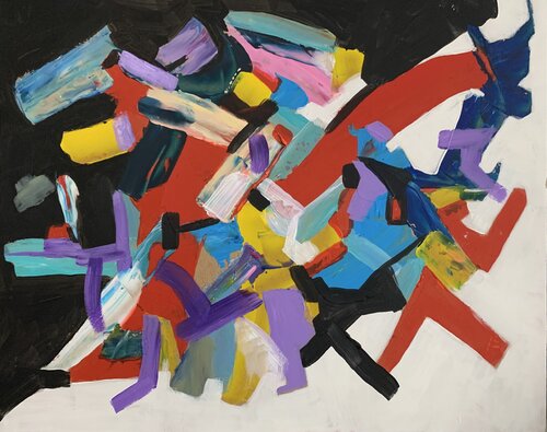 Bright Abstract painting. Vita Schagen