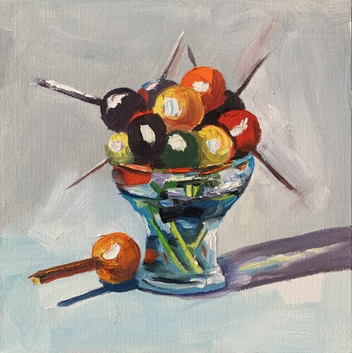 Lollipops. Still life de Vita Schagen, Pintura a la venta en Singulart