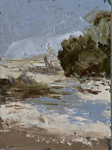 Neutral landscape. de Vita Schagen, Pintura a la venta en Singulart