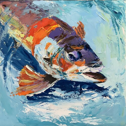 Fish. par Vita Schagen, Peinture en vente sur Singulart