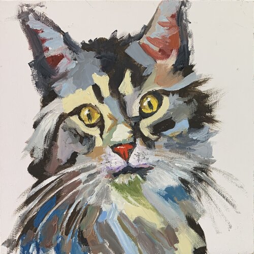 Cat. par Vita Schagen, Peinture en vente sur Singulart
