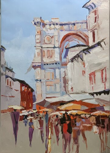 European city. par Vita Schagen, Peinture en vente sur Singulart