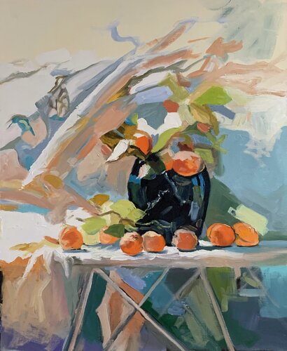 Apricots. Still life von Vita Schagen, Malerei kaufen auf Singulart