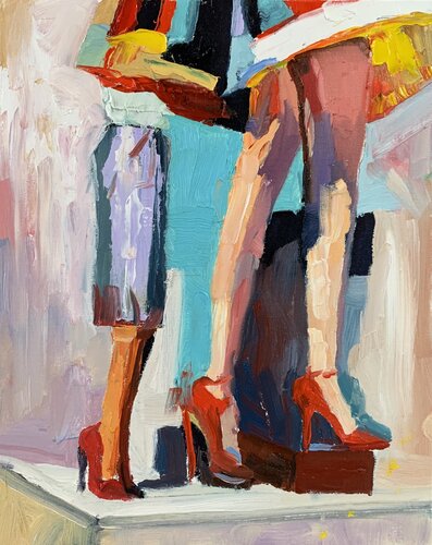 Friends. de Vita Schagen, Pintura a la venta en Singulart